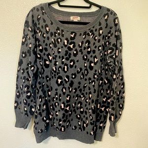 Leopard print sweater